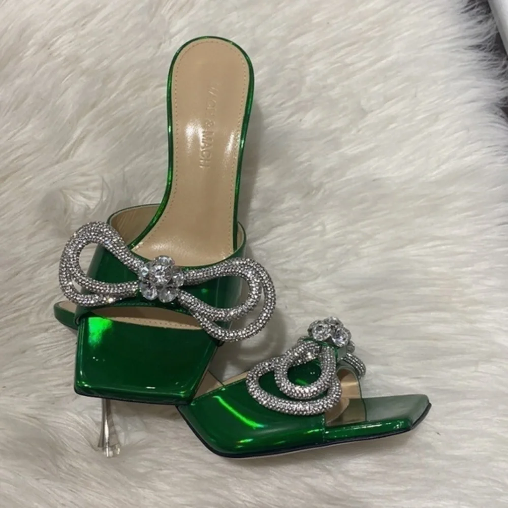 New Mach & Mach Double‎ Bow slide sandal size 36.5EU